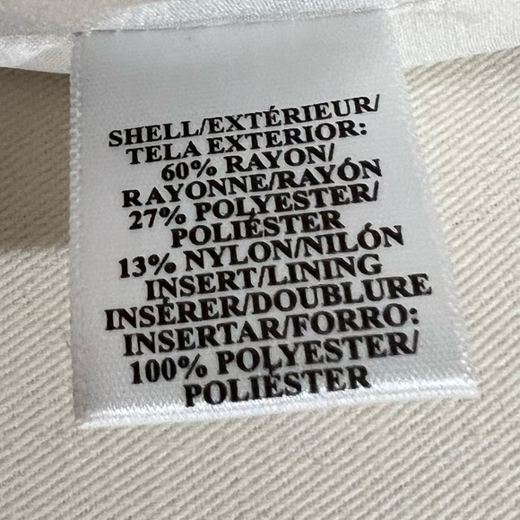 Ann Taylor black cream striped preppy office cropped blazer  Size 8 - Picture 10 of 11